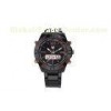 Japan Movement Analog Digital Wrist Watch For Men With EL Back Light Dual Time Display