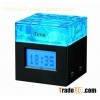Water cubic clock with 4-port USB HUB