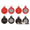Non - Toxic, Non - Corrosiveness Round Shape Silicone Dog Tags / OD 30 / 50mm