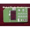 Light Green PET LED Push Button Membrane Switch / GPS membrane switches