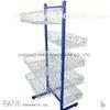 Food / Vegetable Steel Free Standing Wire Shelving With Powder Coated
