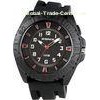 Sporty Silicon Analog Watch For Men / 100M Water Resistant Wristwatch