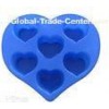 Silicon Kitchen Ware, Heart Shaped Silicone Mould For Cake / Chocolate / Candle / Soap