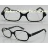 Black Hand Made Acetate Optical Rectangle Glasses Frames For Youth Boy