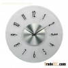 glass wall clock