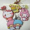 Custom 2D Cartoon Soft PVC Keychain , Silicone Rubber Key Chain For Kids Gift