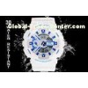 Women Double Time LCD Sports Watch EL Backlight With Japanese Battery