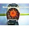 round sporty Mens Analog Watch with Japan movement & EL light 10ATM water resistant Model XLE
