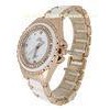 Elegant 3 ATM Quartz Movement Watch , Custom Girls Bling Watch Alloy Case