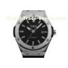 Round Rubber Sport Mens Automatic Watch Wrist , Silver Case Watch