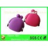 Multi-Function Dust-Keeping Silicone Coin Purse with Custom Logo , Lovely Candy Color