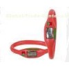 High Resolution White Display Screen Silicone Ion Sport Watch With Portugal Flag Logo