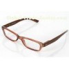 Dark Coffee Color Polycarbonate Eyeglass Frames For Youth , Small Rectangular