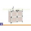 Partic Board Stick Color Paper Aluminum Storage Cabinets with 4 Drawers Unit  64 x 43 x 79 cm