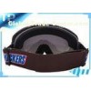 Brown Racing Clear Lens Customized Womens Ski Goggles Anti - Scratch
