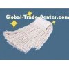 Commercial Dust Head Cotton Wet Floor Mop WIth polymer yarn connector