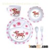 Custom Print Melamine Dinner Set For Children