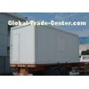 Portable Prefabricated Flat Pack Steel Containers For Storage With PU , Rock Wool