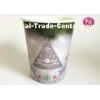 Round Diameter  Flower Paper Pot  With Flexo Print By Water Based Ink