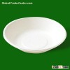 Disposable paper pulp food bowl