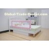 Stainless Steel Pink Baby Bed Rails 150CM Fold With Woven Net