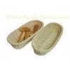Recyclable Poly Rattan Long Bread Basket Handmade For Christmas