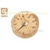 Delicate Design Printing Sauna Thermometer Hygrometer with Round Wood Case