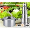 12 PCS Cooks Restaurant Aluminum Cookware Set for Gas Cooker, Ceramic