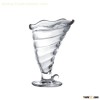 glass conch cups/ice cream glass cup/dessert glassware/stemmed glassware/homemade ice cream cups/ice