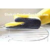 Black Cleaning Latex Gloves and sponge household scouring pad