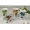 mug with flower decal