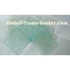 Light Green Glass Building Material 12mm Flat Tempered Glass For Stairway , Rail