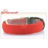 Plain Ligh Up Nylon Led Pet Collar With Three Option Light Setting And Solid Color