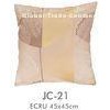 Yellow Polyester / Cotton Jacquard Pillow Cover Square , Oversized Floor Pillows Cushion