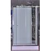 White ABS Tray Chrome Profiles Rectangular Shower Cabins 1200 X 800 X 2250 mm