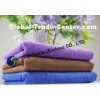 Quick-drying microfiber bath towels for camping , personalized purple bath towels