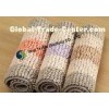 Ultra-terry Chenille Household Striped Carpets with 3 Color Red Blue and Brown