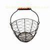 Round Basket, Made of Wire, with Collapsed Handle, Suitable for Packing and Storage