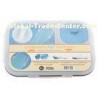 Eco - Friendly Bpa Free Lunch Boxes , Silicone Lunch Box with printing logo