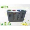 Outdoor Corner SS Outdoor Bin  Round Standing 4 Classification For Street