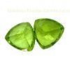 0.48carat Peridot Loose Gemstones Trillion For Peridot Rings 5mm