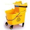 36L Commercial Press Mop Wringer Trolley With Pushing Handle / Four Wheels
