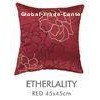 Red Turquoise Embroidered Decorative Pillows 100% Polyester For Seat Home