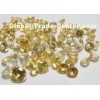 Round Natural Loose Gemstones Golden Yellow Sapphire AAA 0.8MM-6.0MM
