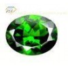 Oval Green Chrome Diopside Gemstones For Pendants 6mm  8mm 1.3 Carats