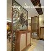 Hotel , Restaurant Decorative Glass Partitions / Yellow Insulated Glazing Glass