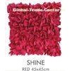 Embroidered Handmade Decorative Pillows Faux Silk With Shine Petals , Invisible Zipper