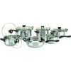 0.55 mm Body Thickness 12 PC Cooks Stainless Steel Cookware Sets, Cooking Pot