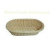 Eco-Friendly Handweaved Poly Rattan Oval Bread Basket For Kitchen