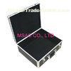Black 2mm EVA Aluminum Travel Tool Cases / Flight Case With Two Latches